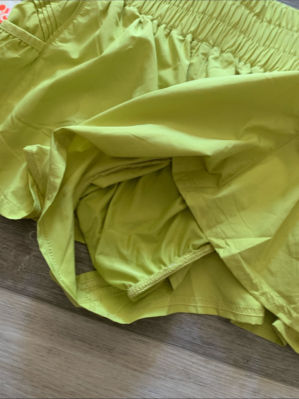 FP MOVEMENT Get Your Flirt On Shorts Honeydew Chartreuse - Picture 8 of 9